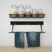 Ein Beginn des blauen Massenzirkels Geschirrtuch