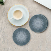 Ein Beginn des blauen Massenzirkels Getränkeuntersetzer