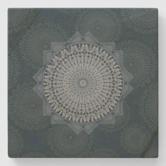 Ein Beginn des blauen Massenzirkels Steinuntersetzer (Vorderseite)