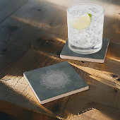 Ein Beginn des blauen Massenzirkels Steinuntersetzer