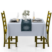 Ein Beginn des Massenkreises (blaue Version) Mittelgroßer Tischläufer