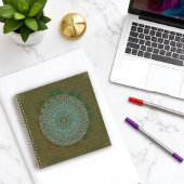 Ein Beginn eines Massenkreises Notizblock