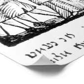 Ein Beispiel für eine jüdische Hochzeit Poster (Ecke)