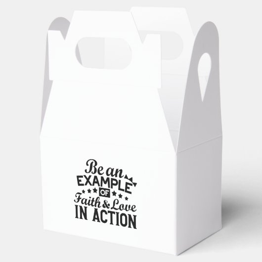 Ein Beispiel für Glauben und Liebe in Aktion sein Geschenkschachtel (Geöffnet)