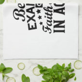 Ein Beispiel für Glauben und Liebe in Aktion sein Geschirrtuch (Gefaltet)