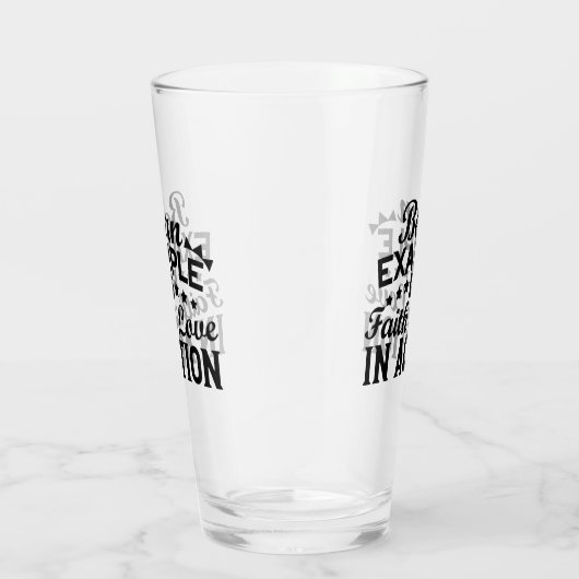 Ein Beispiel für Glauben und Liebe in Aktion sein Glas (Rechts)