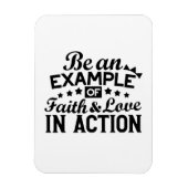 Ein Beispiel für Glauben und Liebe in Aktion sein Magnet (Vertikal)