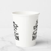 Ein Beispiel für Glauben und Liebe in Aktion sein Pappbecher (Rechts)