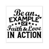 Ein Beispiel für Glauben und Liebe in Aktion sein Permastempel (Design)