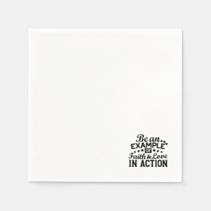 Ein Beispiel für Glauben und Liebe in Aktion sein Serviette