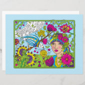 Ein belebtes Life_Flat Papier Blatt 11"x8.5" (Vorne/Hinten)