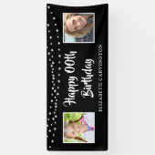 Ein beliebiger Geburtstag Dann & Jetzt Fotos Strin Banner (Vertikal)