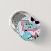 Ein beliebiges Alter, 1950er Jahre Retro-Geburtsta Button (Vorne & Hinten)