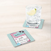 Ein beliebiges Alter, 1950er Jahre Retro-Geburtsta Rechteckiger Pappuntersetzer (Vor Ort)