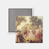 Ein beliebter Tanz Magnet (Vorderseite/Rückseite)