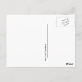 Ein beliebtes Schulmädchen, das eine Postkarte für (Rückseite)