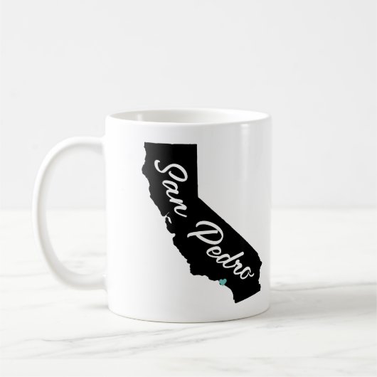 Ein beliebtes südkalifornisches Herz Kaffeetasse (Links)