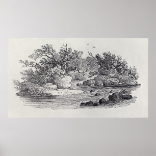 Ein Bend im Fluss aus der "Geschichte Großbritanni Poster