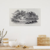 Ein Bend im Fluss aus der "Geschichte Großbritanni Poster (Küche)