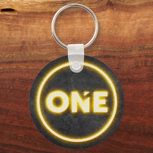 EIN benutzerdefinierter Schlüsselanhänger (Rückseite)