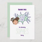 Ein benutzerdefiniertes Mädchen umzuwandeln danke Einladung (Vorne/Hinten)