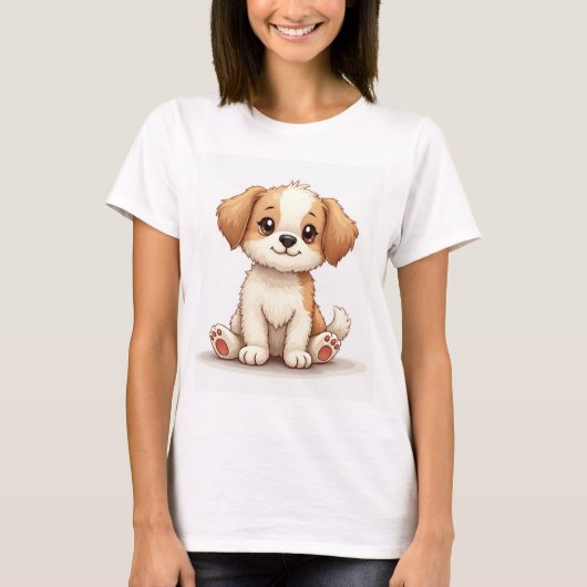 ein bequemer T - Shirt mit Hundebild (Vorderseite)