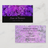 Ein Bereich Lila und rosafarbener Milchsorten Visitenkarte (Vorne/Hinten)