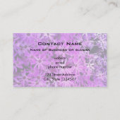 Ein Bereich Lila und rosafarbener Milchsorten Visitenkarte (Rückseite)