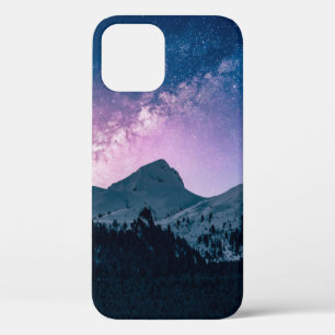 Ein Berg mit einem schönen Berg, Nacht, Schnee Case-Mate iPhone Hülle