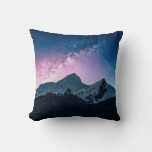 Ein Berg mit einem schönen Berg, Nacht, Schnee Kissen