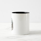 Ein Bergdesign erforscht die Wildnis Zweifarbige Tasse (Mittel)