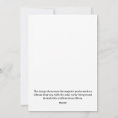 Ein bergiges Omani-Gelände Feiertagskarte (Rückseite)