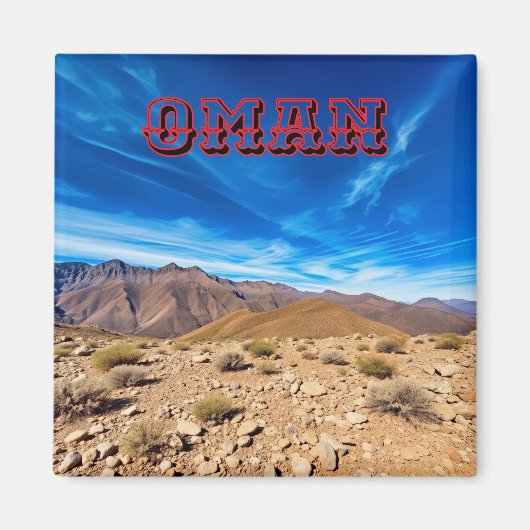 Ein bergiges Omani-Gelände Magnet (Vorne)