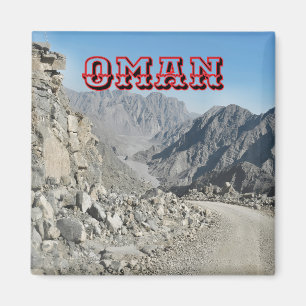 Ein bergiges Omani-Gelände Magnet