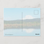 Ein Bergrestaub über einer Hecke Postkarte (Rückseite)
