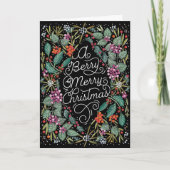 Ein Berry Frohe Weihnachten Karte (Vorderseite)