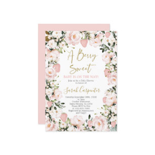 Ein Berry Sweet Baby Duwer Girl Einladung