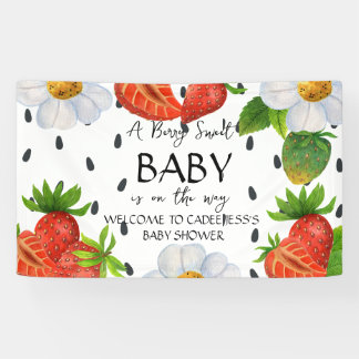 Ein Berry Sweet Baby ist auf dem Weg Baby Dusche S Banner