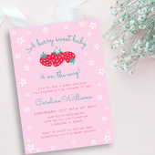 Ein Berry Sweet Baby ist auf dem Weg Strawberry Pi Einladung