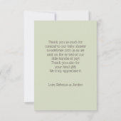 Ein Berry Sweet Foto Erdbeerrahmen Dankeskarte (Rückseite)