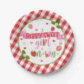 Ein Berry Sweet Girl ist unterwegs Pappteller (Vorderseite)