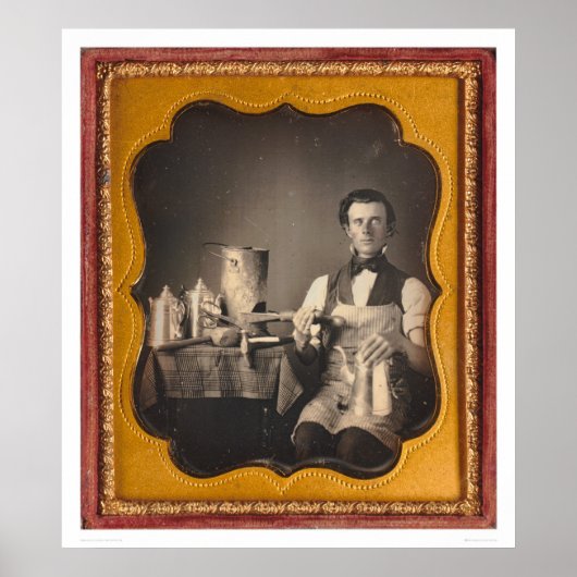 Ein berufliches Portrait eines Schmiedes.. (40027) Poster (Vorne)