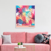 Ein berührendes Lächeln und sagen Hallo-Gedicht Leinwanddruck (Insitu (Wohnzimmer))