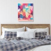 Ein berührendes Lächeln und sagen Hallo-Gedicht Leinwanddruck (Insitu (Schlafzimmer))