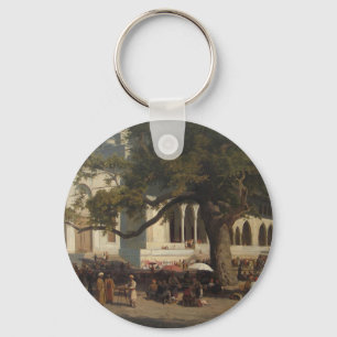 Ein beschäftigter Markt durch Karl von Schlüsselanhänger