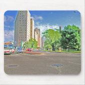 Ein beschäftigter Nachmittag in Chicago Mousepad (Vorne)