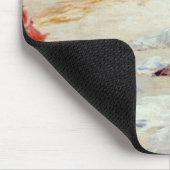Ein beschäftigter Strand im Sommer Mousepad (Ecke)
