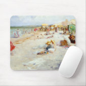 Ein beschäftigter Strand im Sommer Mousepad (Mit Mouse)