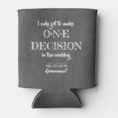 Ein Beschluss - Vorschlag für einen "Funny Trauzeu Dosenkühler (Vorderseite)