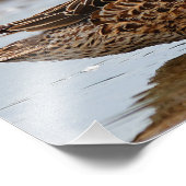 Ein besonderer Augenblick zwischen blauen Tees Fotodruck (Ecke)